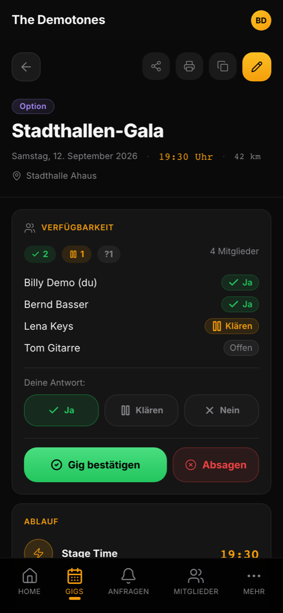 Bandycal Verfügbarkeits-Voting